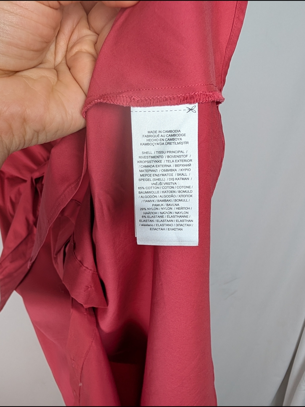 Ralph Lauren Button-Front Shirt Dress in Coral Pink - Picture 9 of 9